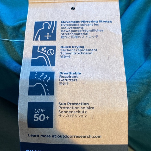 NWT Outdoor Research Chain Reaction Mediterranean Tee: Size Medium - Picture 9 of 10